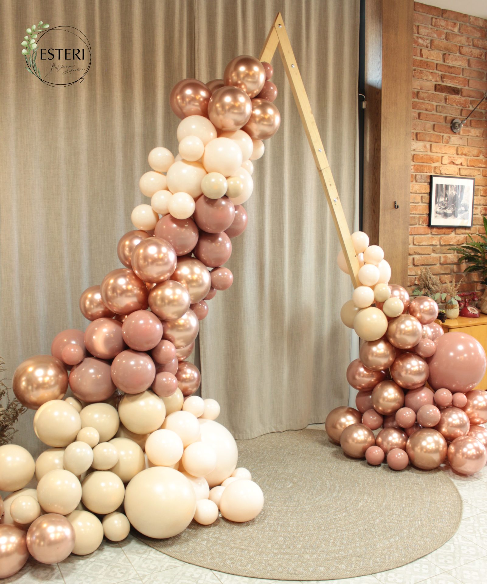 Boho balónová girlanda